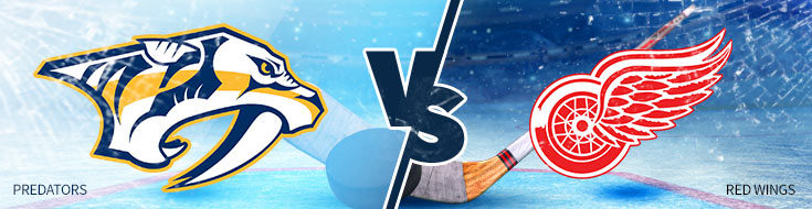 Nashville Predators vs. Detroit Red Wings - Online NHL Betting Odds - Tuesday, February 20