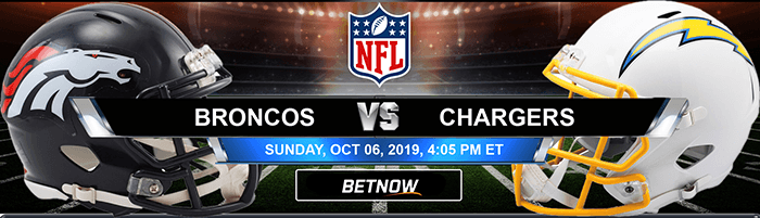 Denver Broncos vs Los Angeles Chargers 10-06-2019 Odds, Picks and Preview