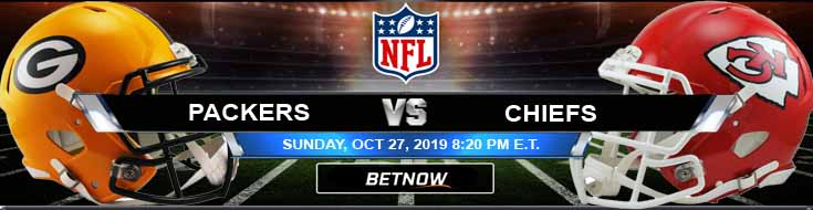 Green Bay Packers vs Kansas City Chiefs 10-27-2019 Predictions Odds and Previews