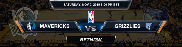Dallas Mavericks vs Memphis Grizzlies 11/09/2019 Odds ...