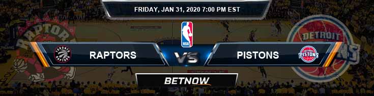 Toronto Raptors vs Detroit Pistons 1-31-2020 Spread Picks and Previews
