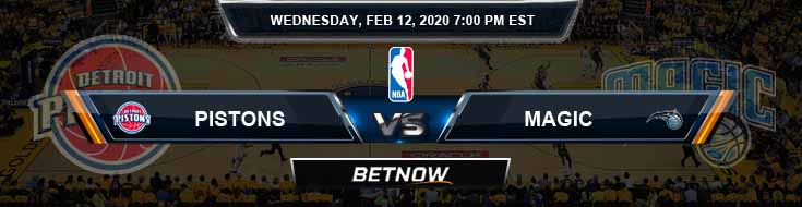 Detroit Pistons vs Orlando Magic 02-12-2020 Spread Picks and Previews