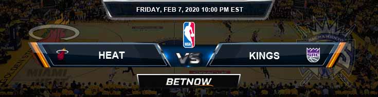 Miami Heat vs Sacramento Kings 2-7-2020 Spread Picks and Prediction