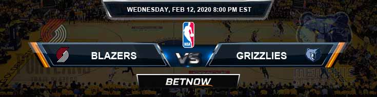 Portland Trail Blazers vs Memphis Grizzlies 2-12-2020 NBA Spread and Picks