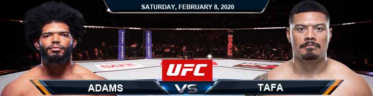 UFC 247 Adams vs Tafa 02-08-2020 Betting Odds Picks and Predictions