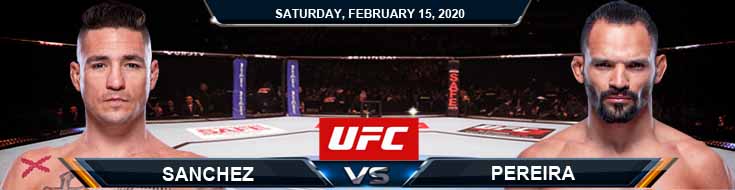 UFC Fight Night 167 Sanchez vs Pereira 02-15-2020 Spread Odds and Fight Analysis
