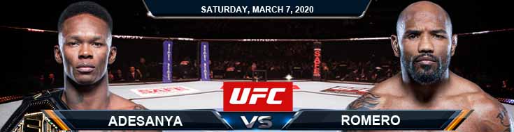 UFC 248 Israel Adesanya vs Yoel Romero 03-07-2020 UFC Picks Predictions and Betting Previews