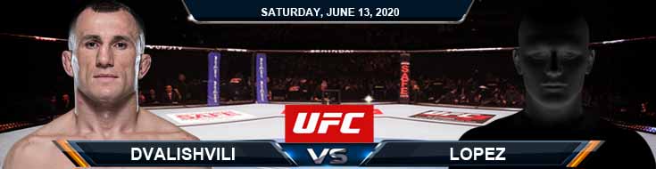 UFC on ESPN 10 Dvalishvili vs Lopez 06-13-2020 UFC Picks Betting Predictions and Previews