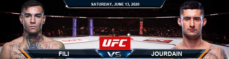 UFC on ESPN 10 Fili vs Jourdain 06-13-2020 UFC Previews Fight Analysis and Betting Odds