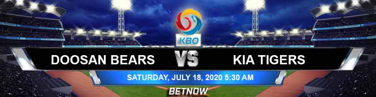 Doosan Bears vs KIA Tigers 07-18-2020 KBO Results Baseball Odds and Betting Analysis