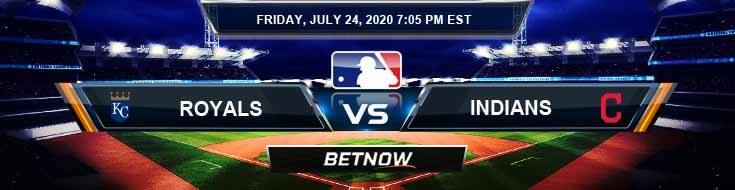 Kansas City Royals vs Cleveland Indians 07-24-2020 MLB Odds Game Analysis and Baseball Betting