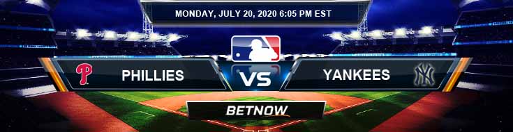 Philadelphia Phillies vs New York Yankees 07-20-2020 MLB Previews Baseball Spread and Betting Tips