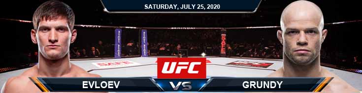 UFC on ESPN 14 Evloev vs Grundy 07-25-2020 Picks Predictions and Previews