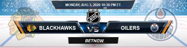 Chicago Blackhawks vs Edmonton Oilers 08-03-2020 NHL Picks Betting Odds and Hockey Predictions