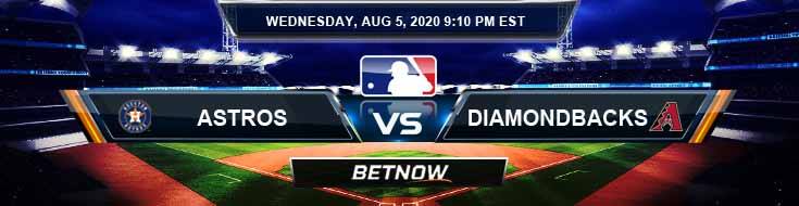 Houston Astros vs Arizona Diamondbacks 08-05-2020 MLB Picks Results and Baseball Predictions