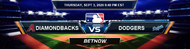 Arizona Diamondbacks vs Los Angeles Dodgers 09-03-2020 MLB Tips Forecast and Baseball Betting