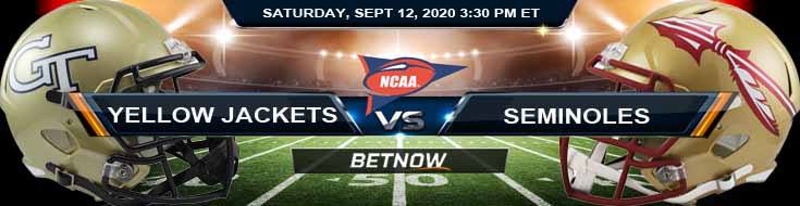 Georgia Tech Yellow Jackets vs Florida State Seminoles 09-12-2020 Analysis Results and Odds