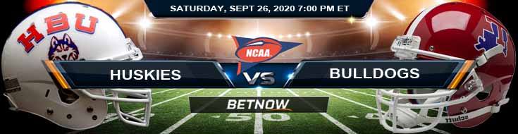 Houston Baptist Huskies vs Louisiana Tech Bulldogs 09-26-2020 NCAAF Predictions Spread & Odds