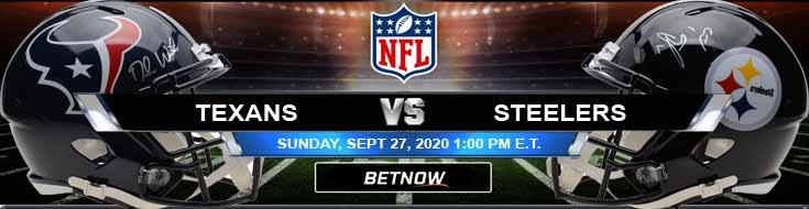 Houston Texans vs Pittsburgh Steelers 09-27-2020 Analysis Results and Football Betting