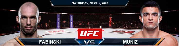 UFC Fight Night 176 Fabinski vs Muniz 09-05-2020 Forecast Tips and Results