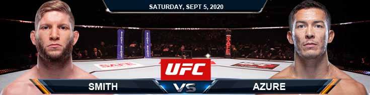 UFC Fight Night 176 Smith vs Azure 09-05-2020 Analysis Odds and Picks