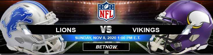 Detroit Lions vs Minnesota Vikings 11-08-2020 Game Analysis Tips and NFL Forecast
