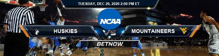Northeastern Huskies vs West Virginia Mountaineers 12-29-2020 NCAAB Previews Odds & Analysis
