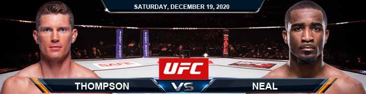 UFC Fight Night 183 Thompson vs Neal 12-19-2020 Odds Picks and Previews