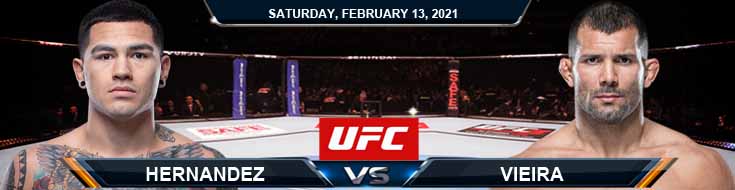 UFC 258 Hernandez vs Vieira 02-13-2021 Fight Analysis Forecast and Tips