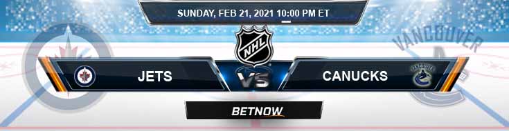 Winnipeg Jets vs Vancouver Canucks 02-21-2021 Analysis Results and Hockey Betting
