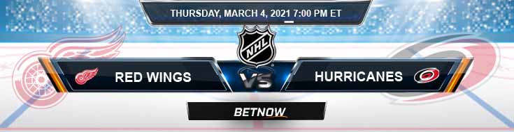 Detroit Red Wings vs Carolina Hurricanes 03-04-2021 Results Hockey Betting and Odds