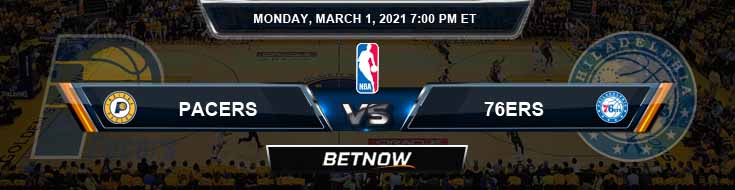Indiana Pacers vs Philadelphia 76ers 3-1-2021 NBA Picks and Previews