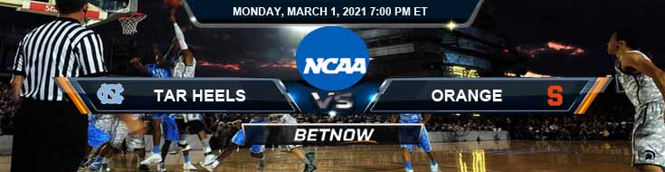 North Carolina Tar Heels vs Syracuse Orange 03-01-2021 NCAAB Predictions Picks & Game Analysis