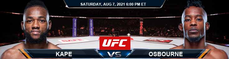 UFC 265 Kape vs Osbourne 08-07-2021 Forecast Tips and Analysis