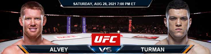 UFC Fight Night 30 Alvey vs Turman 08-28-2021 Analysis Odds and Picks