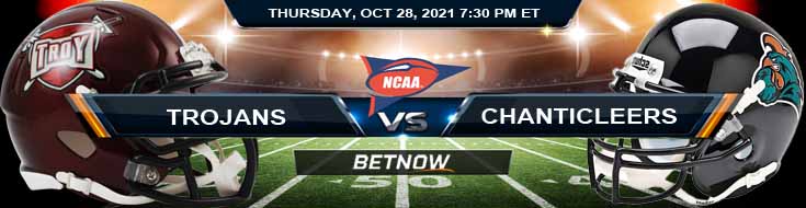 BetNow's Top Odds for the Game Between Trojans and Chanticleers 10-28-2021 at Brooks Stadium