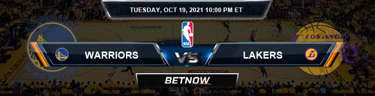 Golden State Warriors vs Los Angeles Lakers 10-19-2021 NBA Odds and Picks