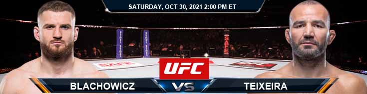 UFC 267 Blachowicz vs Teixeira 10-30-2021 Previews Spread and Fight Analysis