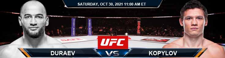 UFC 267 Duraev vs Kopylov 10-30-2021 Picks Predictions and Previews
