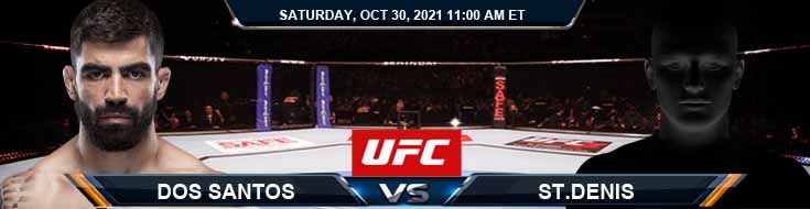 UFC 267 Zaleski dos Santos vs Saint-Denis 10-30-2021 Odds Fight Picks and Predictions
