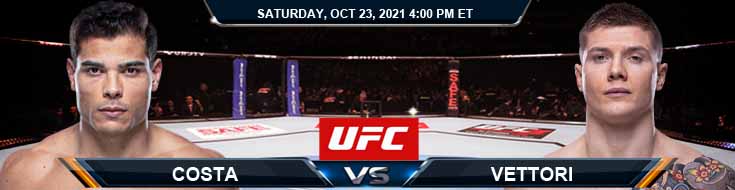 UFC Fight Night 196 Costa vs Vettori 10-23-2021 Previews Spread and Fight Analysis
