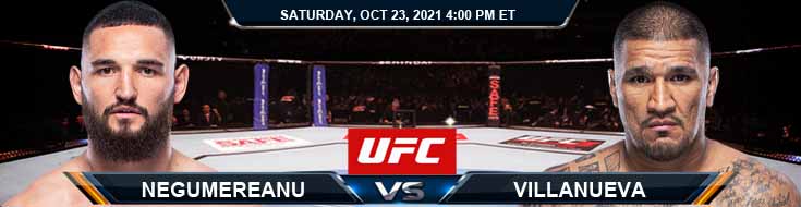 UFC Fight Night 196 Negumereanu vs Villanueva 10-23-2021 Fight Analysis Odds and Predictions