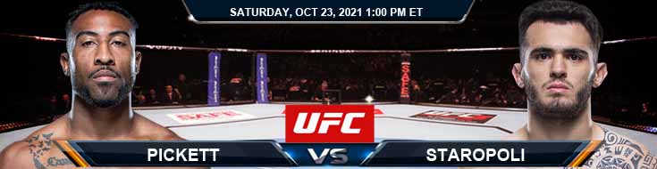UFC Fight Night 196 Pickett vs Staropoli 10-23-2021 Previews Fight Spread and Analysis