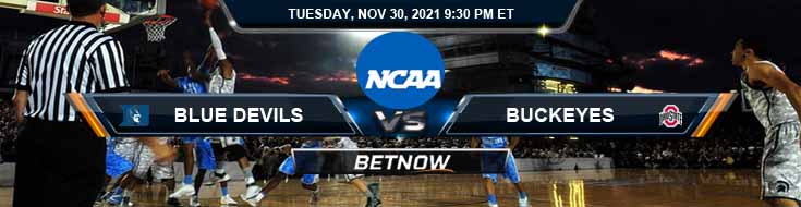 Duke Blue Devils vs Ohio State Buckeyes 11-30-2021 Picks College Basketball Predictions and Preview