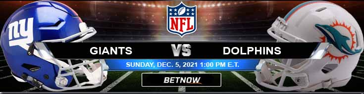 New York Giants vs Miami Dolphins 12-05-2021 Football Betting Odds and Analysis