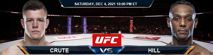 UFC on ESPN 31 Crute vs Hill 12-04-2021 Previews Spread and Fight Analysis