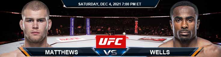 UFC on ESPN 31 Matthews vs Wells 12-04-2021 Fight Analysis Tips and Forecast