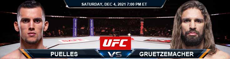 UFC on ESPN 31 Puelles vs Gruetzemacher 12-04-2021 Picks Predictions and Previews