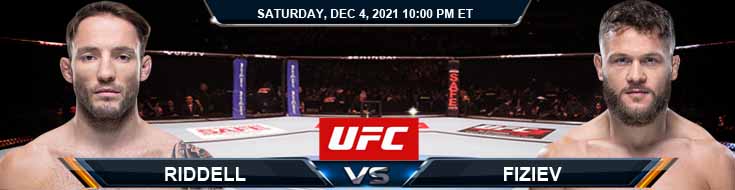 UFC on ESPN 31 Riddell vs Fiziev 12-04-2021 Picks Predictions and Previews