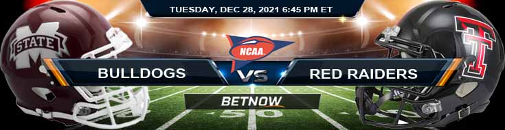 Betting on AutoZone Liberty Bowl Mississippi State Bulldogs vs Texas Tech Red Raiders 12-28-2021